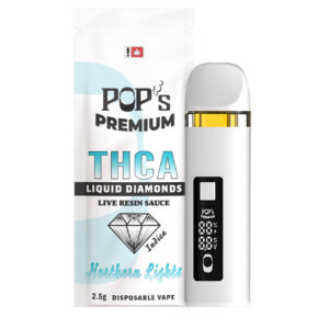 Pop’s Premium Northern Lights (Indica) 2.5g THCa Liquid Diamond Disposable Vape