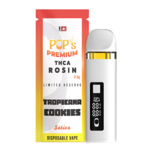 Pop’s Tropicana Cookies (Sativa) 2.5g THCA Rosin Disposable Vape